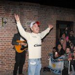 Robbie Williams y un show improvisado en las calles de Buenos Aires.