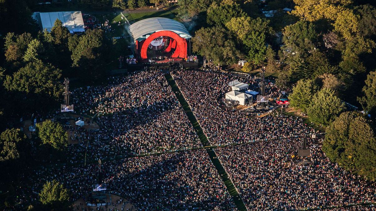 Central Park was the scene of a mega-concert to celebrate the return to life in New York