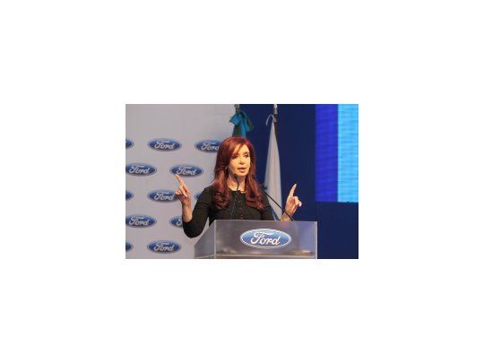 Cristina encabezó el acto por el 50 aniversario de Ford Argentina
