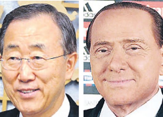 Ban Ki-moon, Silvio Berlusconi