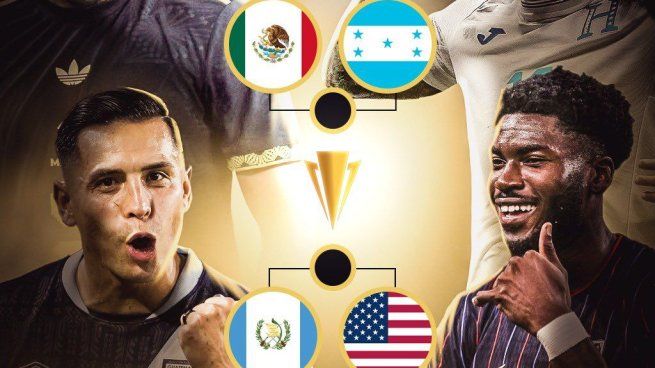 Guatemala vs. Estados Unidos y México vs Honduras jugarán el miércoles 2 de julio las semifi nales de la Copa de Oro 2025.