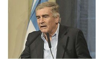 Oscar Aguad, durante la conferencia de prensa.