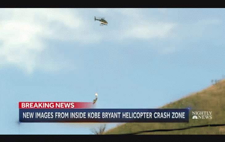 Desafortunadamente no me di cuenta que estaba filmando el helicoptero dónde Kobe murió