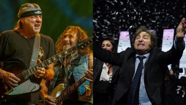 La Renga y Javier Milei.&nbsp;