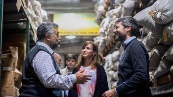 Matías Lammens y Cecilia Segura visitaron una pyme en La Boca.&nbsp; 
