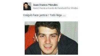 El respudiable mensaje que publicó Juan Franco Morales, del FPCyS de Cañuelas, en su muro de Facebook.
