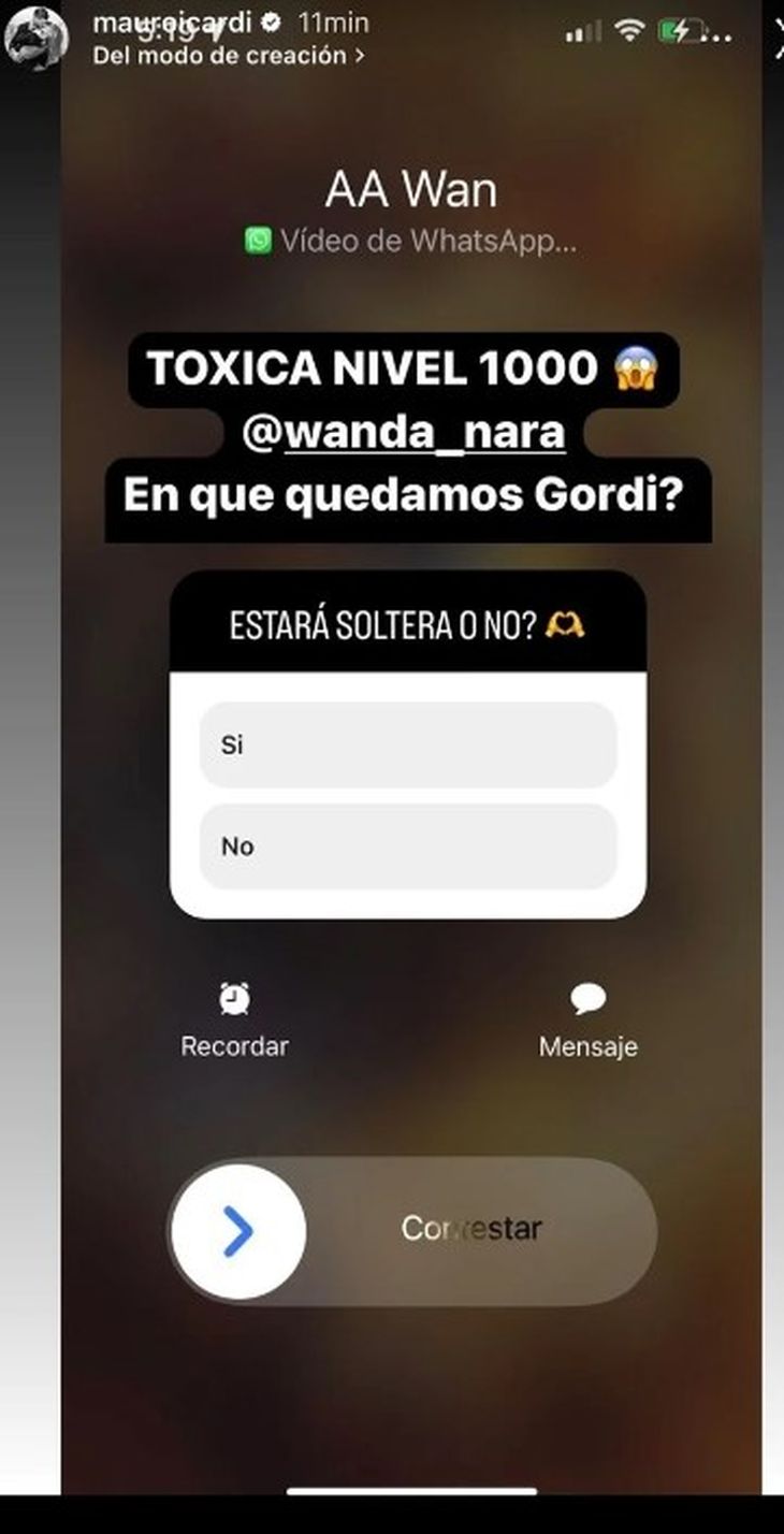 Mauro Icardi filtró chats con Wanda Nara y sembró más dudas: ¿están separados o no?