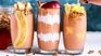 Smoothies with banana to face the heat. 