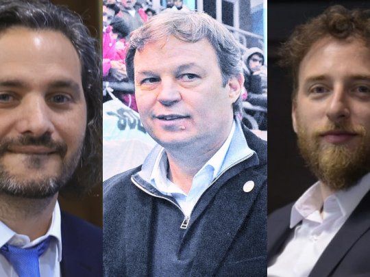 Santiago Cafiero, Mariano Cascallares y Federico Otermín