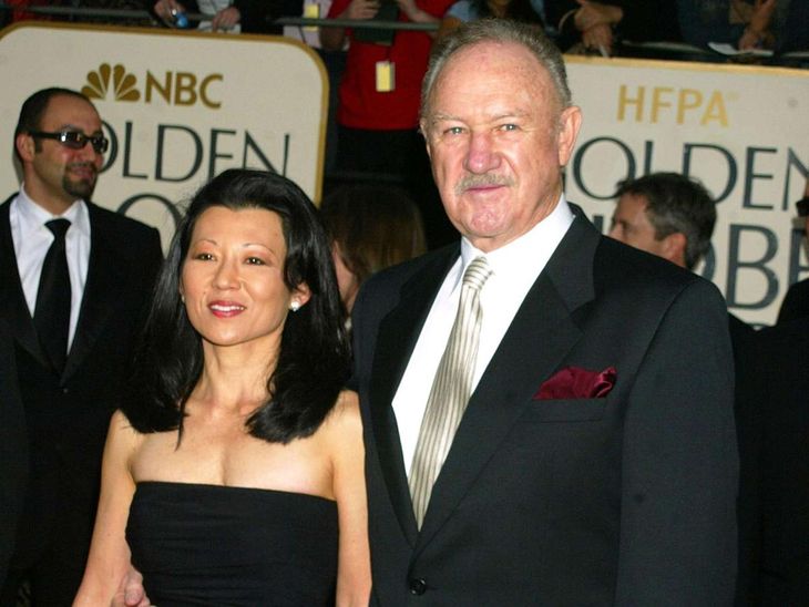 Hackman with his wife Betsy Arakawa. Hackman with his wife Betsy Arakawa.