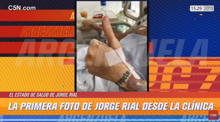 Jorge Rial, in recovery: the photo he sent to his C5N colleagues