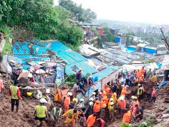 Decenas de personas permanecen desaparecidas en el estado de Maharasthra.