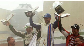 El podio celebra en Concordia.