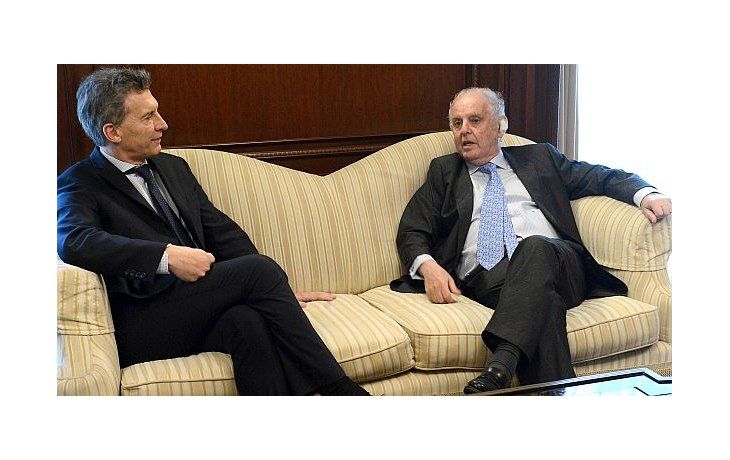 Macri, con Barenboim.