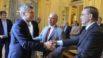 Mauricio Macri y Miguel Ángel Pichetto.