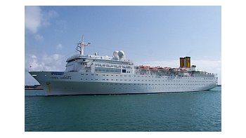 El Costa Allegra quedó varado en las costas de las islas Seychelles, al noreste de Madagascar.