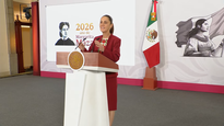 Claudia Sheinbaum en la Mañanera del Pueblo de este jueves.