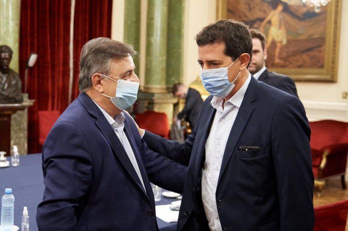 Mario Negri y Eduardo Wado de Pedro. Mario Negri y Eduardo Wado de Pedro.