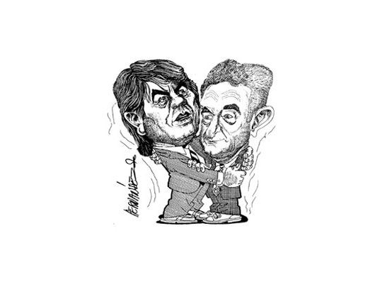 Hugo Moyano y Alberto Rodríguez Saá.