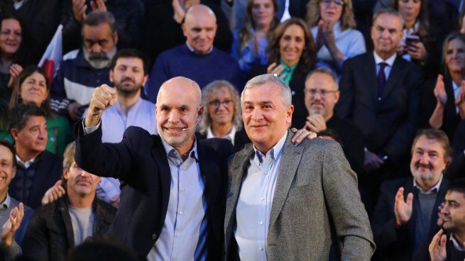 Horacio Rodríguez Larreta junto a Gerardo Morales.&nbsp;