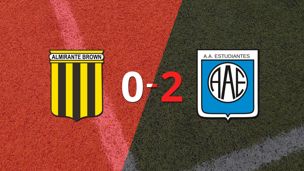 Almirante Brown couldn’t at home against Estudiantes (RC) and fell 2-0