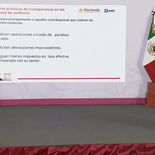 Antonio Martínez Dadnino en la Mañanera del Pueblo de este lunes. Antonio Martínez Dadnino en la Mañanera del Pueblo de este lunes.