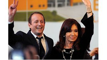 Martín Insaurralde y Cristina de Kirchner.