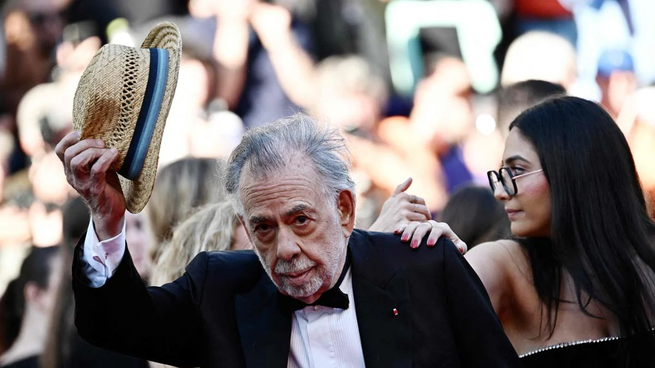 Festival de Cannes: Francis Ford Coppola presentó su última película Megalópolis.