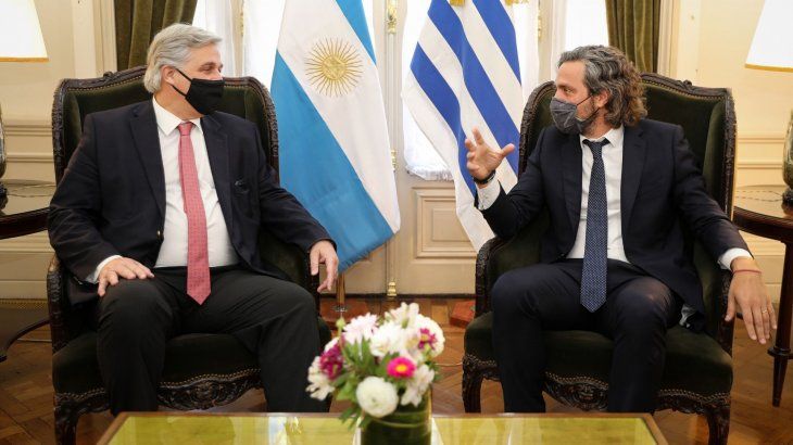 Santiago Cafiero recibió a su par de Uruguay en el Palacio San Martín 