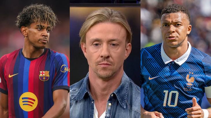 Guti, entre Lamine Yamal y Kylian Mbappé para el Balón de Oro. Guti, entre Lamine Yamal y Kylian Mbappé para el Balón de Oro.