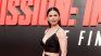 Hayley Atwell en la premiere de la última película de Misión Imposible.