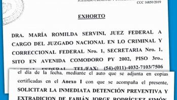 oficial: servini pidio detencion y extradicion de pepin rodriguez simon via exhorto a uruguay