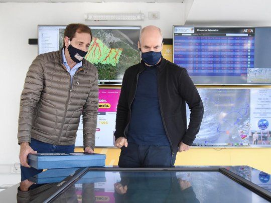 Julio Garro y Horacio Rodríguez Larreta firmaron un acuerdo para&nbsp; potenciar el monitoreo meteorológico.