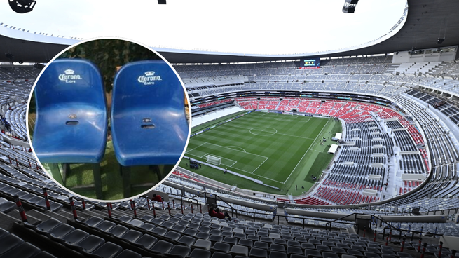 En redes sociales como Facebook ya se comercializan los asientos que fueron retirados del antes conocido como Estadio Azteca. Cuestan más de mil pesos.