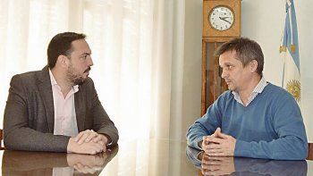 Pampeanos. El radical Leandro Altolaguirre se reunió con el camporista Luciano Di Napoli, quien ganó las elecciones municipales en la ciudad de Santa Rosa, La Pampa.