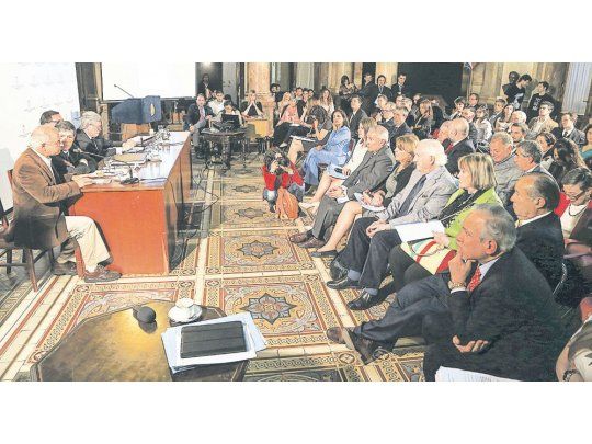 jueces. El Senado recibió ayer a Alberto Dalla Vía, Santiago Corcuera y a María Servini de Cubría. Pidieron celeridad en el debate legislativo.