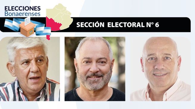Los principales candidatos de la sexta sección electoral.