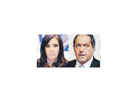 Cristina de Kirchner y Daniel Scioli
