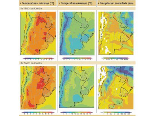 Vientos reactivan la ola de calor en gran parte del área agrícola