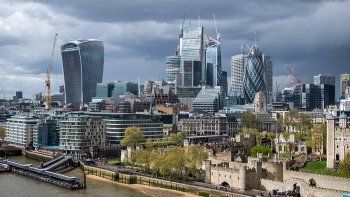 El distrito financiero de Londres hoy está desierto a causa del teletrabajo.&nbsp;