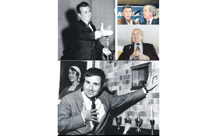 ámbito.com | Juan Carlos Mareco como «crooner» en los años 40 en los estudios de Radio Mitre.; Junto a Luis Landriscina, quien al igual que él, discípulo de Wimpy, tenía un libretista uruguayo («Don Verídico»).;Recibiendo uno de los varios Martín Fierro de su carrera