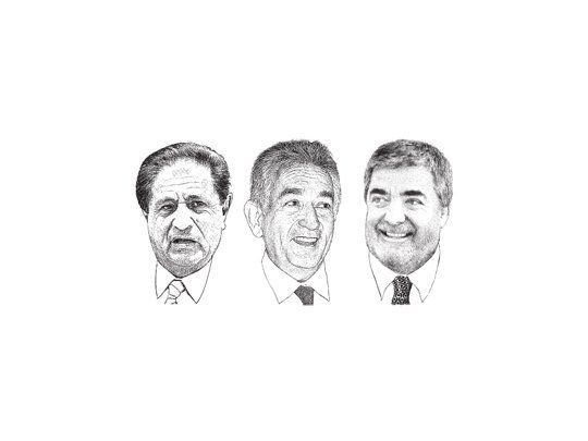 Eduardo Duhalde, Alberto Rodríguez Saá, Mario Das Neves