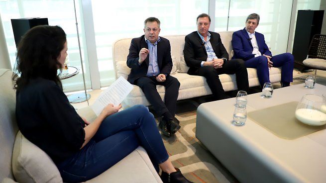 Lisandro López, Ceo de Providencia, junto a Marcelo Linari Micheletti y Federico Barragán autoridades de GLM.&nbsp;