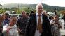 Julian Assange arriving at the Saipan court. 