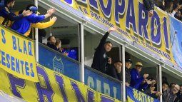 Greeting.  Juan Román Riquelme received congratulations from Brazilian Marcelo for his victory in the Boca elections. 