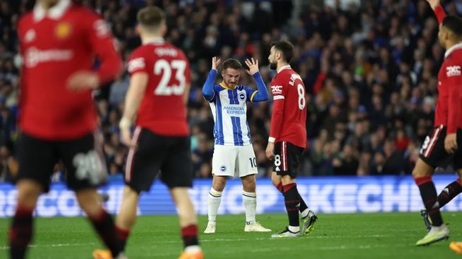 Mac Allister anotó a los 99 minutos el gol del triunfo del Brighton.