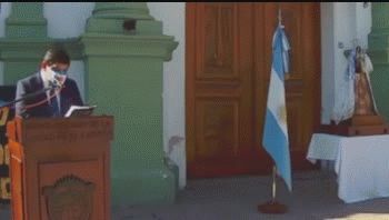 video: intendente jujeno se inspiro en la taquillera pelicula dia de la independencia para un acto del 9 de julio