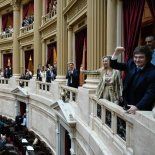 Milei asistió al acto de jura de los diputados electo, antes de la convocatoria a sesiones extraordinarias. Milei asistió al acto de jura de los diputados electo, antes de la convocatoria a sesiones extraordinarias.