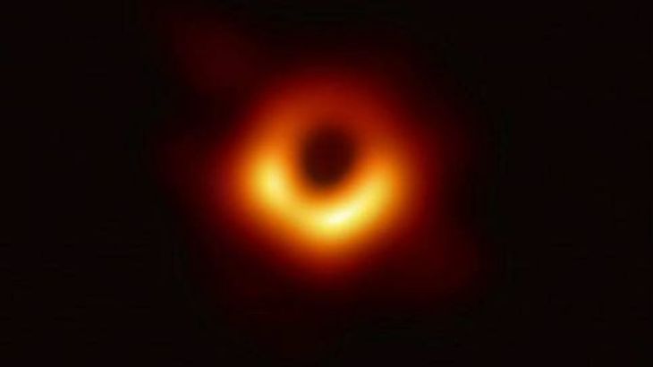 An image of the black hole in Sagittarius A*, in the center of the Milky Way. 