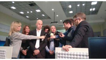 Horacio Rodríguez Larreta presentó el sistema de monitoreo Tobilleras Mujeres seguras.